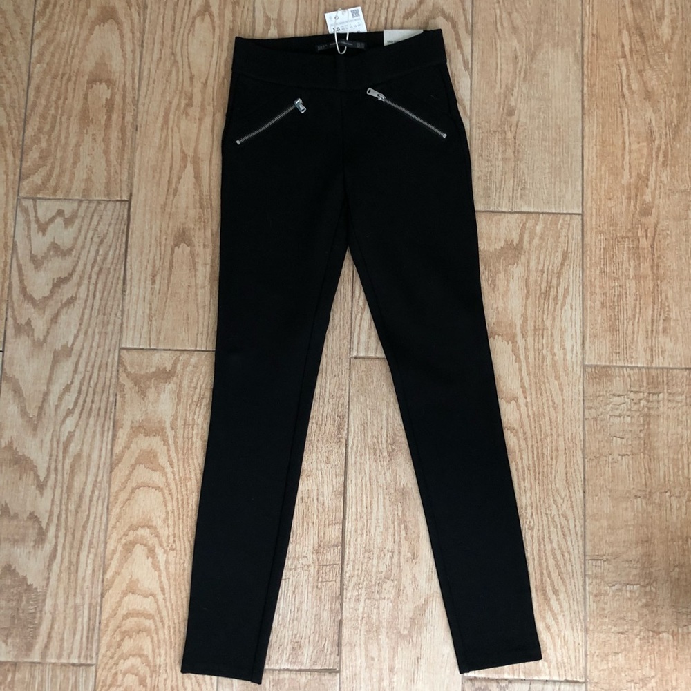 ZARA Tralafuc Mid Rise Stretch Pants